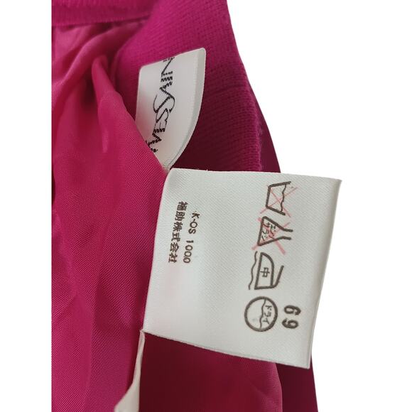 Authentic Yves Saint Laurent Pink Pleated Wool Blend Skirt Lined SZ 4-6 - Picture 14 of 16